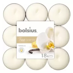 image of Bolsius 4 Hour Tealights Vanilla Pack 18 - 101926943475