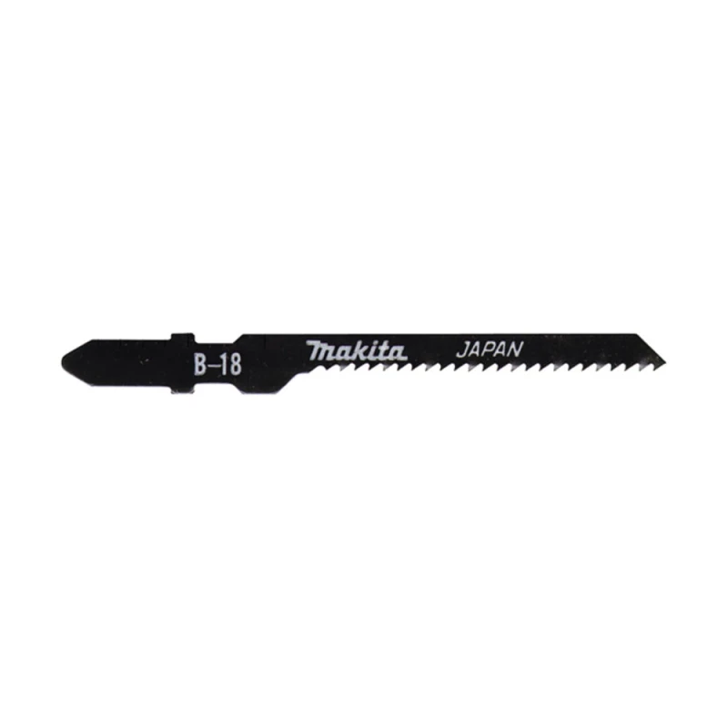 Image of Makita A-85709 B-18 Wood Curved Cutting T Shank Jigsaw Blades Pack of 5 A-85709