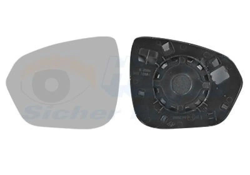 Image of VAN WEZEL Wing mirror glass VAN WEZEL 1557831
