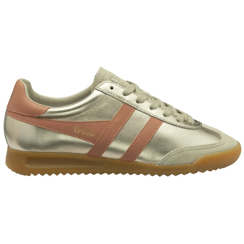 Image of Gola Womens Trainers Gola Torpedo Glimmer Trainer Dore Female 38