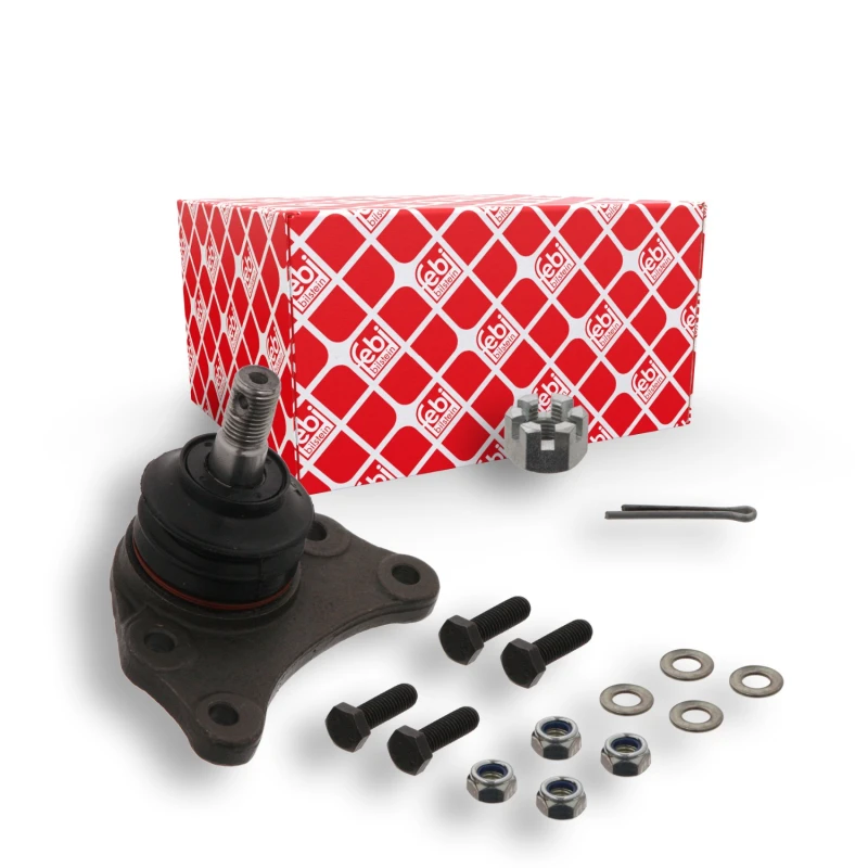Image of FEBI BILSTEIN 23247 Ball joint Front Axle Right, with fastening/mounting material Support-/Steering Link (2462)