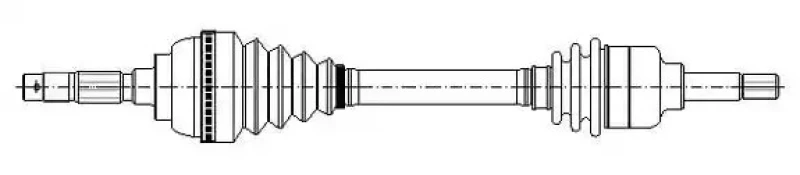 Image of ERA Benelux DA51234 Drive shaft Front Axle Left Drive Shaft (13)