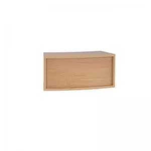 Image of Denver reception 45&deg; curved top unit 800mm - beech