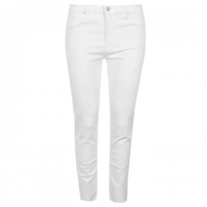 image of Hudson Barbara High Rise Super Skinny Jeans - WHITE