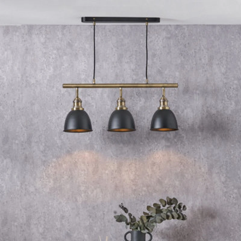 Image of Pacific Lifestyle Black And Gold Kitchen Island Ceiling Lights