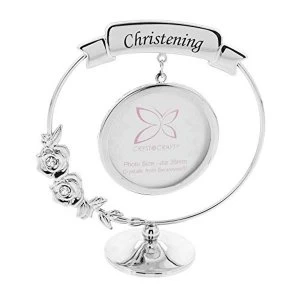 Image of Crystocraft Frame - Christening - Crystals From Swarovski?