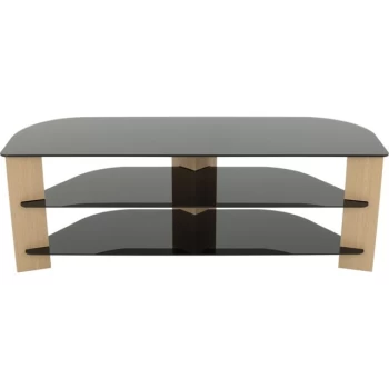 Image of AVF Varano FS1300VAROB 3 Shelf TV Stand - Oak