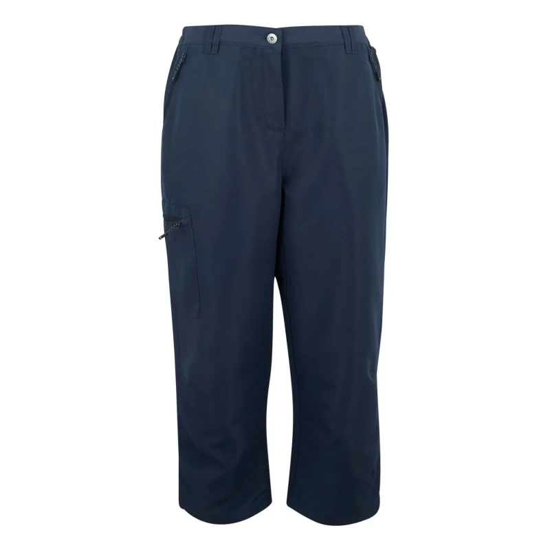 Image of Womens waterproof Trousers Regatta Chaska III Capri Bleu Female 40