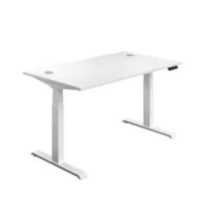 Image of Economy Sit Stand Desk 1400 X 800 White-white