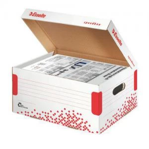 Image of Esselte Speedbox Storage and Transportation Box - White - Outer