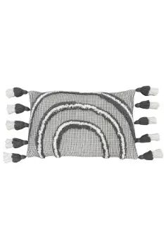 Image of Rainbow Tuft Tasselled Cushion