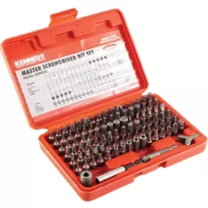 Image of Kennedy Master Screwdriver Bit Set 1/4"X25mm 100 Piece