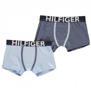 image of Tommy Hilfiger 2 Pack Trunks - Blue/Indigo