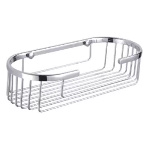 Image of Showerdrape Clasico Stainless Steel Oval Basket