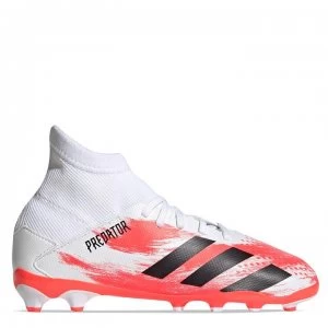 Image of adidas Predator 20.3 MG Football Boots - White/Black