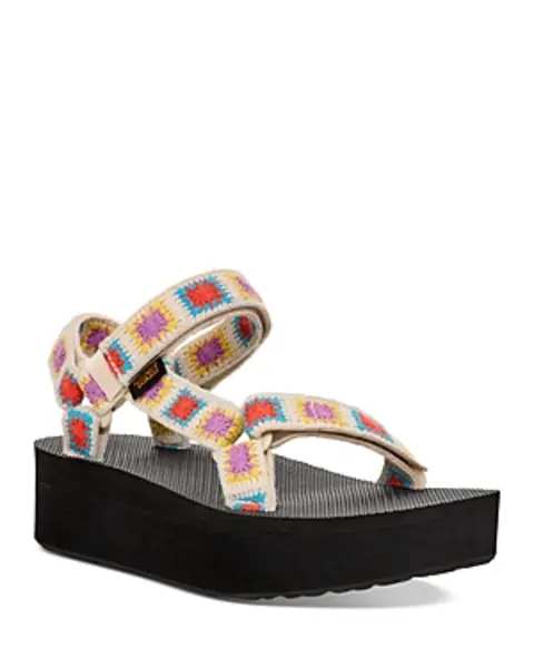 Image of Teva Womens Flatform Universal Crochet Sandals