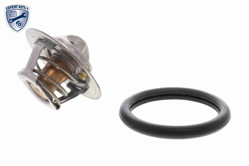 Image of VEMO V25-99-1707 Engine thermostat EXPERT KITS +, Opening Temperature: 88°C, 56mm, with gasket/seal Thermostat,coolant (316)