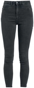 image of Noisy May Callie HW Skinny Jeans Jeans dark grey