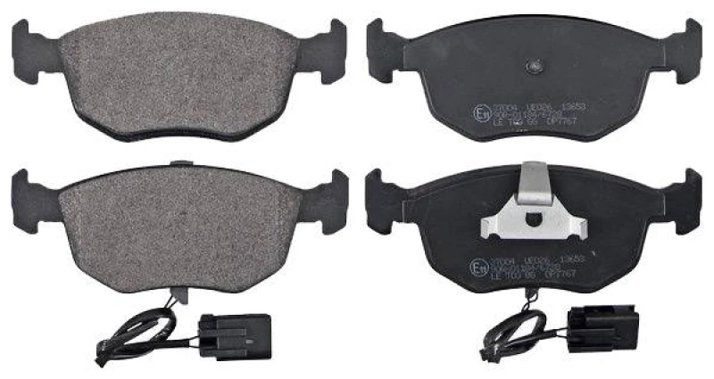 Image of A.B.S. 37004 Brake pad set with integrated wear sensor Brake Pad Set,disc brake (402)