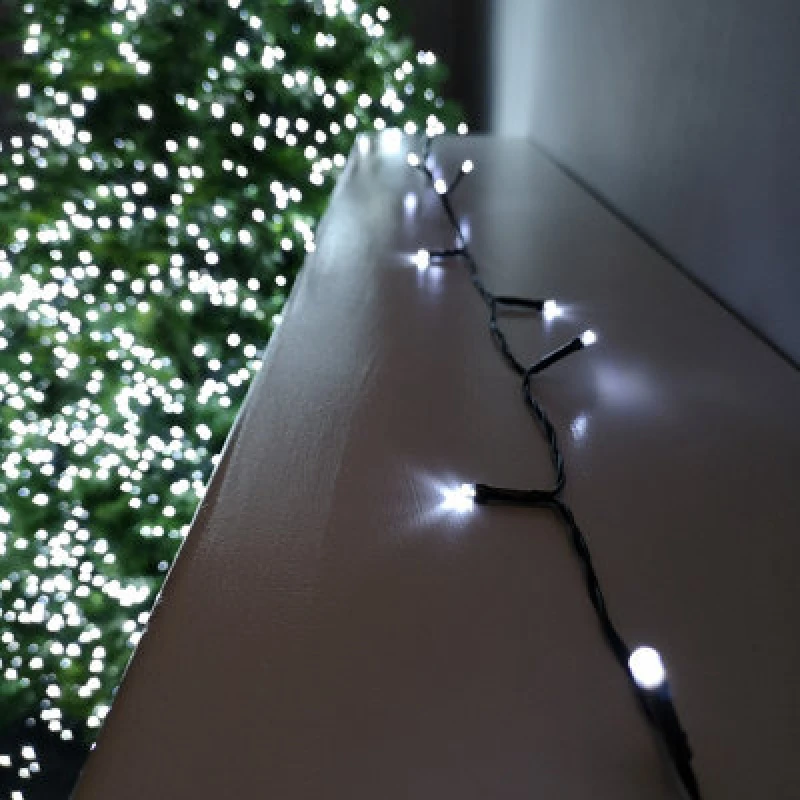 Image of Samuel Alexander 24 LED 2.3m Premier Christmas Indoor Outdoor Multi Function Battery Operated String Lights with Timer in Cool White White