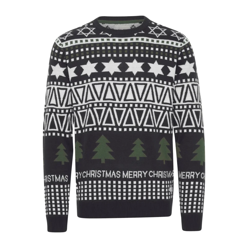 Image of Blend Sweater Blend Christmas Bleu Male M