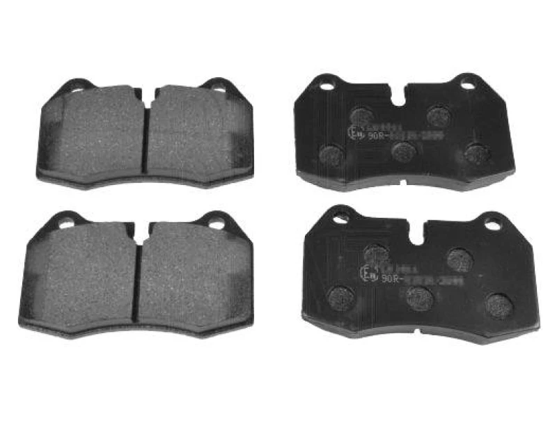 Image of Blue PRINT ADN142124 Brake pad set Front Axle, prepared for wear warning indicator Brake Pad Set,disc brake (402)
