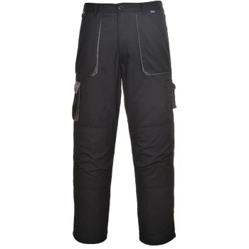 image of Portwest - TX16BKRM - sz M Texo Contrast Trouser - Lined - Black