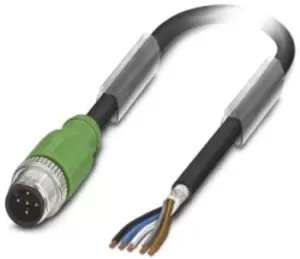 Image of Phoenix Contact 1500732 Sensor Cord, 5P, M12 Plug-Free End, 10M