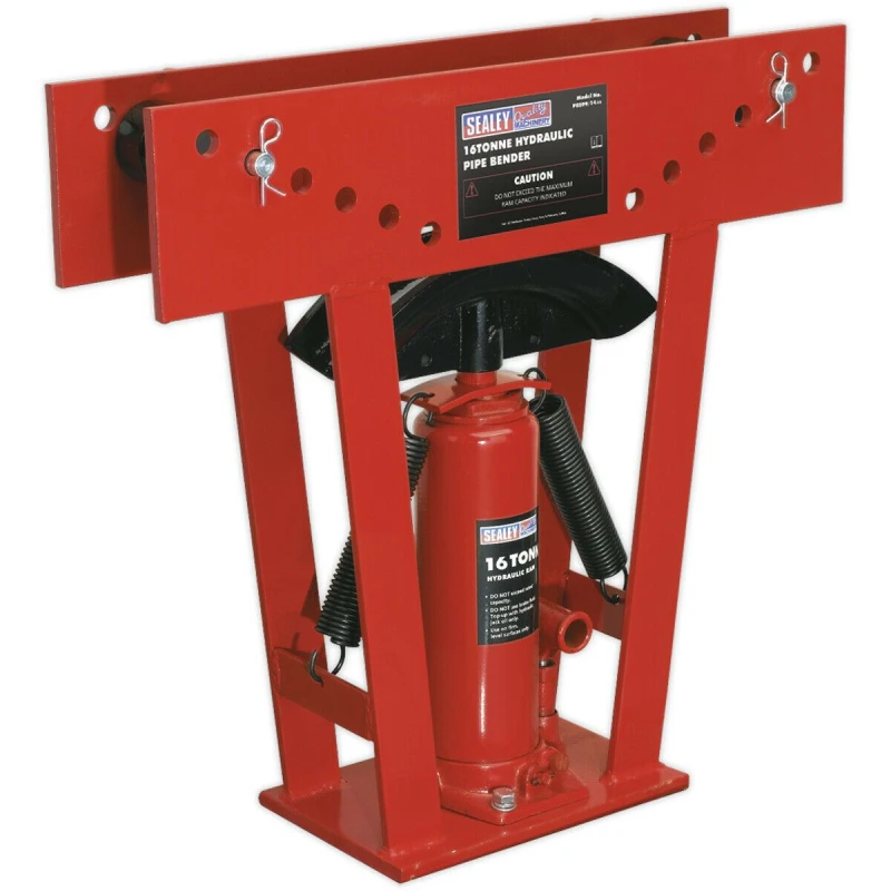 Image of Loops 16 Tonne Hydraulic Pipe Bender - Floor Standing Steel Chassis - Gas & Air Pipes Metallics