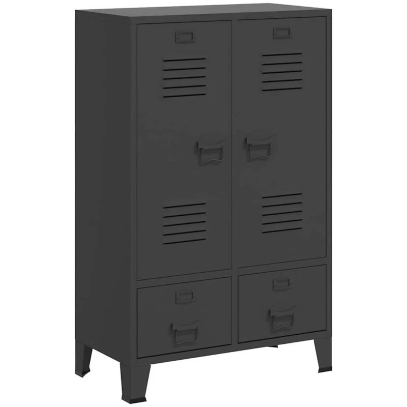 Image of VIDAXL Industrial Wardrobe Anthracite 67x35x107cm Steel Vidaxl 8720286699478