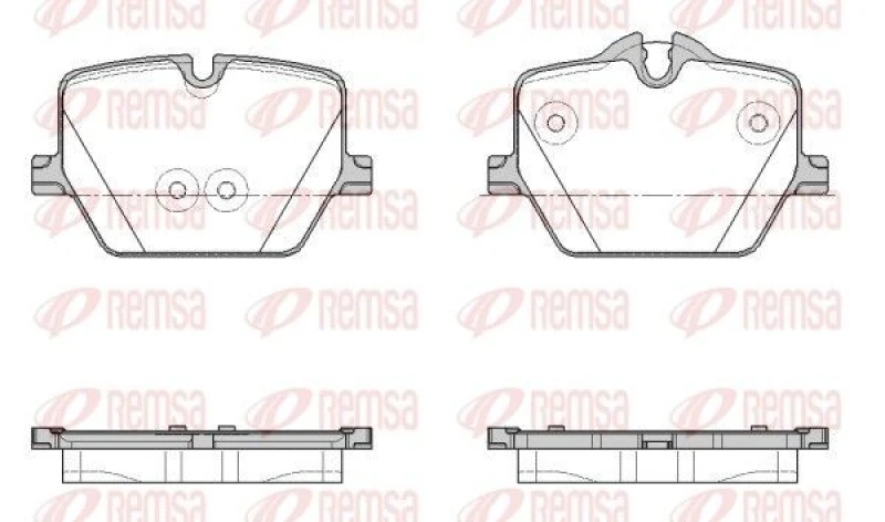 Image of REMSA Brake pad set REMSA 1875.00