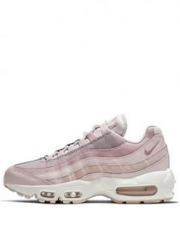 Image of Nike Air Max 95, Pink/White, Size 4, Women