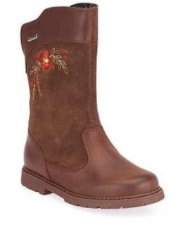 Image of Start-rite Girls Splash Waterproof Boot, Brown, Size 8.5 Younger