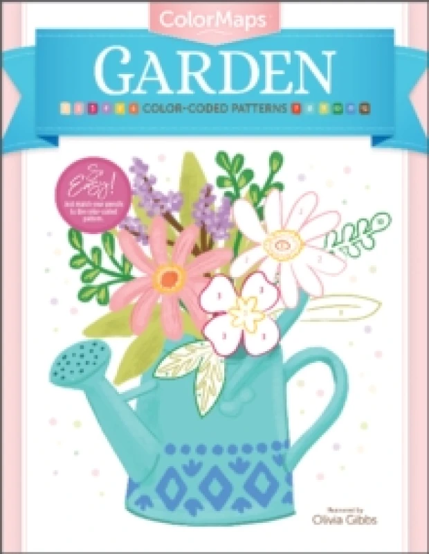 Image of colormaps garden color coded patterns adult coloring book 9780764364099