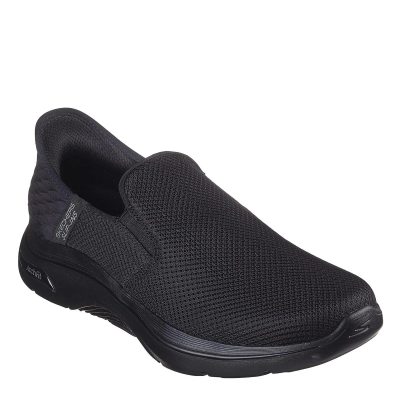 Image of Skechers Men GO WALK Arch Fit 2.0 Shoes in Black Size: 7 Black 7 Male 197627691497