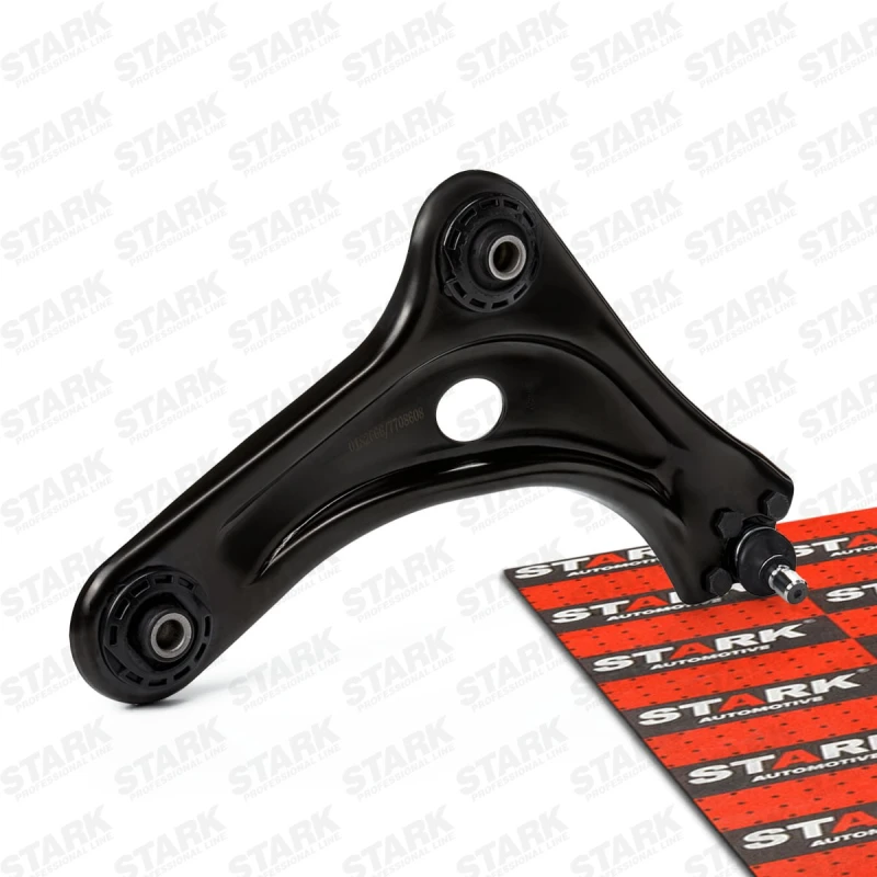 Image of STARK SKCA-0050190 Suspension arm Control Arm, Sheet Steel, Front Axle Right, with rubber mount Steel, Sheet Steel Track Control Arm (273)