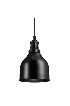 image of Brooklyn Cone Pendant, 7 Inch, Black Holder