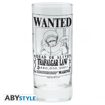 Image of One Piece - Trafalgar Wanted Glass