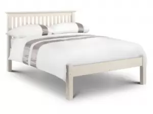 Image of Julian Bowen Barcelona 4ft6 Double Ivory Wooden Bed Frame Low Footend