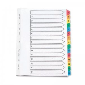 Image of Q Connect Index 1-15 Brd Reinf Multicol