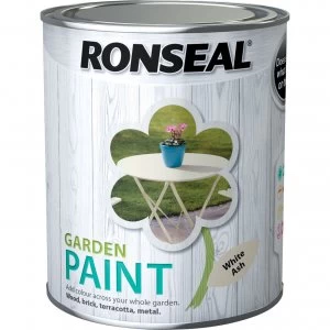 Image of Ronseal General Purpose Garden Paint White Ash 750ml