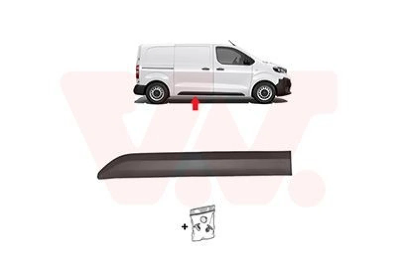Image of VAN WEZEL Door moulding trim VAN WEZEL 0944406