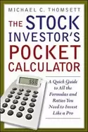 Image of stock investors pocket calculator a quick guide to all the formulas and rat