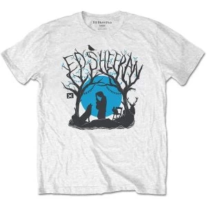 Image of Ed Sheeran - Woodland Gig Mens Large T-Shirt - White