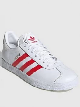 Image of Adidas Gazelle - White/Red