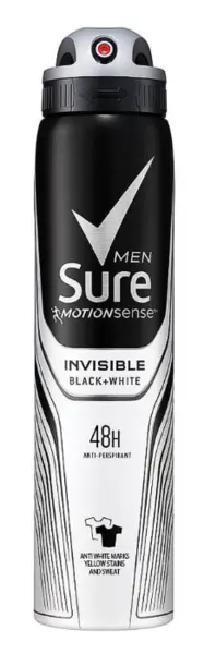 image of Sure Motion Sense Invisible Black + White Deodorant 150ml