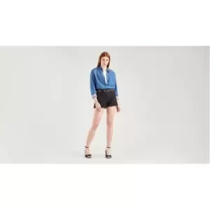 Image of Levis Ribcage Shorts - Black