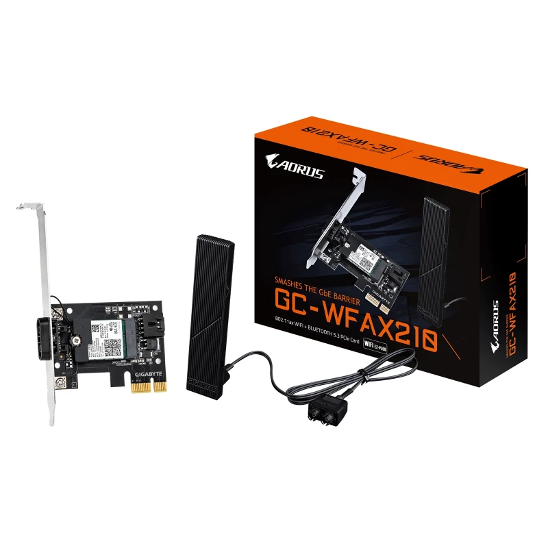 Image of Gigabyte GC-WFAX210 Intel WiFi 6E AX210 2400Mbps Bluetooth 5.2 Wireles