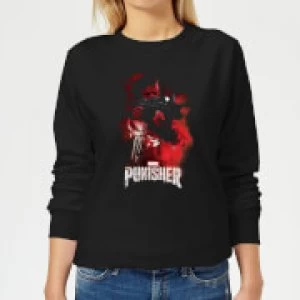 Image of Marvel The Punisher Womens Sweatshirt - Black - XS