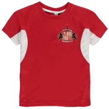 Image of Source Lab Sunderland AFC Poly T Shirt Junior Boys - Red
